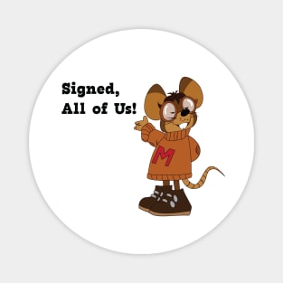 Albert Mouse Letter to Santa...Signed, All of Us Magnet